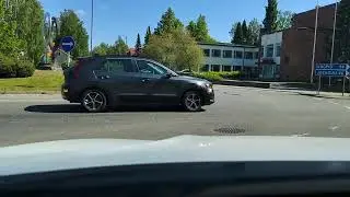 Driving around Outokumpu city center during Okufest 10.6.23