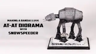 HOW TO MAKE a Star Wars Diorama with AT-AT and Snowspeeder