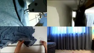 Штора, тюль с утяжелителем. Замеры, пошив и повес. Ч3 