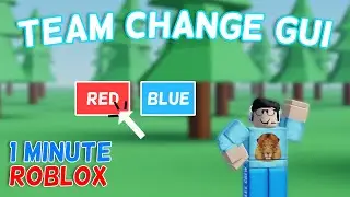 Team Change GUI in Roblox Studio | 1 Minute Roblox