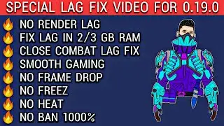 (0.19.0) HOW TO FIX PUBG LAG IN LOW DEVICE || BEST GFX TOOL SETTINGS