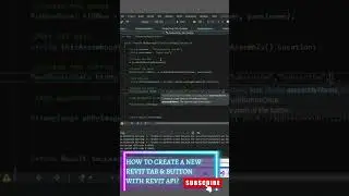 HOW TO CREATE A NEW REVIT TAB & BUTTON WITH REVIT API