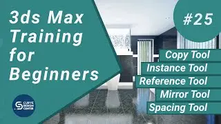 Copy, Instance, Reference, Mirror Tool and Spacing Tool in 3ds Max | 3ds Max Training for Beginners