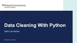 Data Lab: Data Cleaning With Python