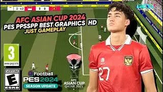 eFootball™ 2024 PPSSPP - AFC Asian Cup 2022 Indonesia vs Kyrgyzstan Best Graphics HD Peter Drury