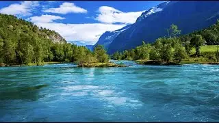 Peaceful Calming Sounds Of A River In Beautiful Norway  |  Relaxation, Ambiance, Meditation, Sleep