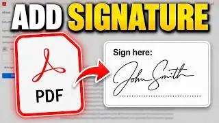How to ADD Signature to PDF | Sign PDF Online & Insert Digital Signature