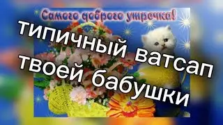 типичный ватсап твоей бабушки