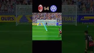 #shorts🔷AC Milan Vs Inter Minal | penalty challenge | efootball mobile | pesmobile #efootball#pes