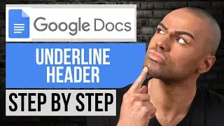 How to Underline Header on Google Docs — Step by Step Google Docs Tutorial