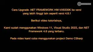 Cara upgrade NET Framework 4.8 UHF HW-VX6330k