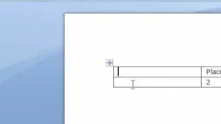 How to clear the contents in a table in a document