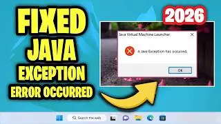 A Java Exception Has Occurred Error on Windows 11 / 10 /8/7 - How To Fix Cannot Open .jar files