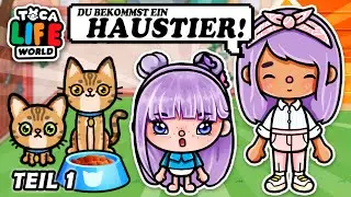 💖 WE LOVE ANIMALS 🐱 The ADOPTION 🐶 Part 1 💖 LOVE STORY 💕 GERMAN TOCA BOCA STORY
