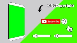(No Copyright) 3D Mobile Subscribe Intro | Green Screen | Chroma key | NiceTechno