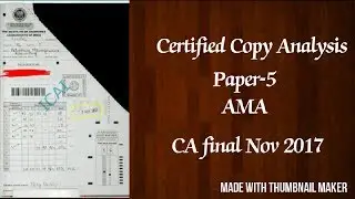 Paper-5 AMA, Certified Copy Analysis(November 2017)