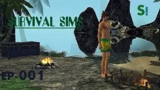 SurvivalSims Ep 001 - ''Naufragé sur terre inconnue''