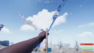 Rust Did he just take heli with a bow 😳
