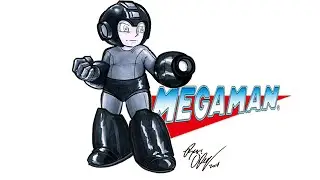 MegaMan Speed Drawing - Part 1