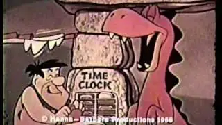 THE FLINTSTONES syndicated opening with edited theme song