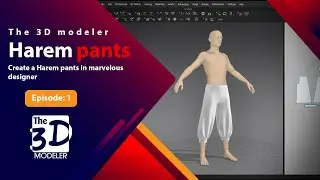 How to create a harem pants in marvelous designer using cutting pattern image