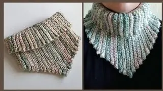 🧣 Quick and easy crochet cowl 🧶