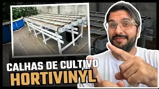 Calha de cultivo Hortivinyl - Hidropônico e Semi-Hidropônico
