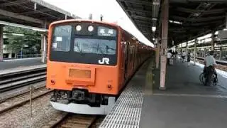 JR中央線201系H7編成 07T列車発車＠中野