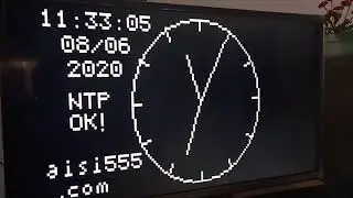 Arduino TV Clock With NTP ESP8266