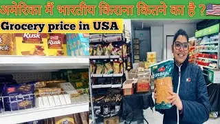 Indian grocery shopping in USA 🇺🇸 अमेरिका का देसी किराना स्टोर || Indian grocery price in USA ||