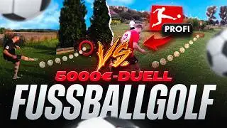 XXL FUSSBALL GOLF CHALLENGE vs FUSSBALLPROFI um 5000€ 🔥⚽️