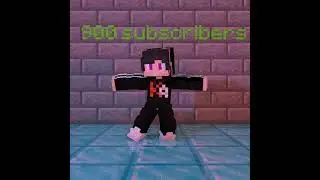 thanks everyone so much for 900 subscribers #shorts #minecraftanimation