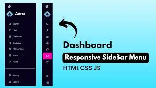 Build A Responsive sidebar Menu | HTML CSS and JavaScript