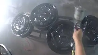 Востановление штампованных дисков краска Mipa Vicrom Mirror Glaze