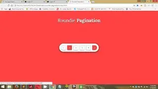 Rounded pagination using CSS