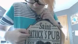 Irish items ASMR~Tapping and scratching on wood,coffee cups and more!