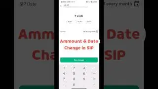 How to Change Date and Ammount in SIP? 
