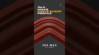 Make Rounded Chamfer in Sweep Profiles | 3ds max For Noobs 