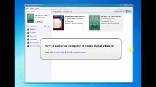 How to authorize computer in Adobe digital editions
