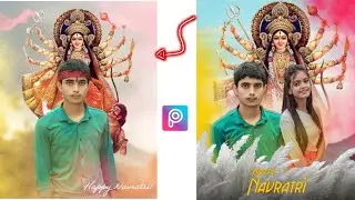 Durga Puja special photo editing in picsart app / Navaratri special photo editing by av editing zone