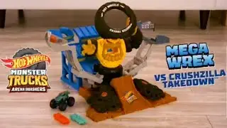 Arena Smashers | Mega Wrex vs Crushzilla Takedown Playset! 🦖 (Demo Video)