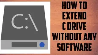 How to Extend C Drive in Windows  #diskpartition #technology