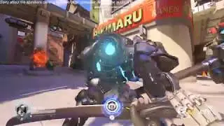 Genji can deflect while BEHIND you!