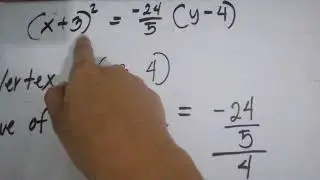 CONIC SECTIONS: PARABOLA (Transforming from general to standard form of equation with Graph) PART 2