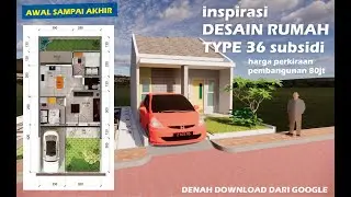 Desain Rumah Minimalis Sederhana Type 36 M2 (lahan 5,5m x 12m)