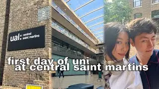 first day of university in london at central saint martins UAL !!!