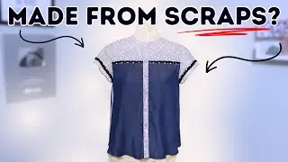 Sewing a MODERN shirt from 6 different FABRIC SCRAPS? Let's do this!