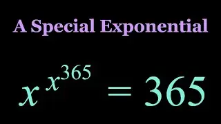 A Special Anniversary Problem on Exponents