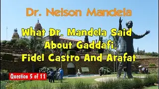 What Dr. Mandela said about Gaddafi - Libya, Fidel Castro - Cuba, Arafat - Egypt in USA