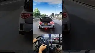 Subaru WRX STI in traffic | assetto corsa | thrustmaster t300 rs gt
